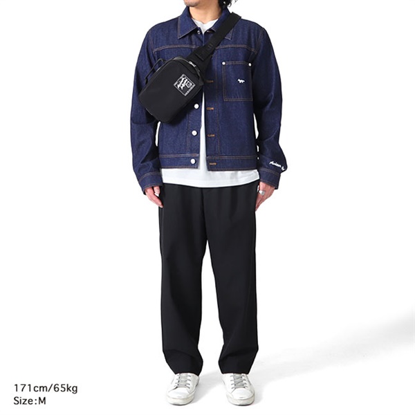 Maison Kitsune メゾンキツネ ロゴ刺繍 デニムジャケット MM02112WW0081