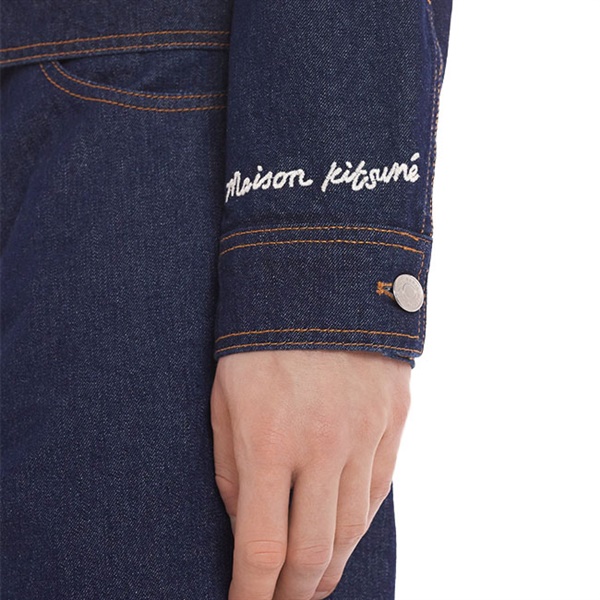 Maison Kitsune メゾンキツネ ロゴ刺繍 デニムジャケット 