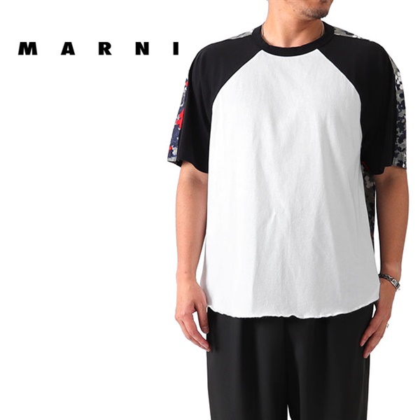 [TIME SALE] MARNI マルニ 切り替え ラグランTシャツ HUMU0122Q0 STJ293
