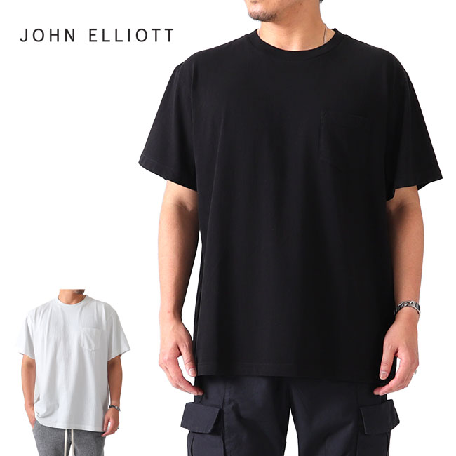 JOHN ELLIOTT ジョンエリオット 胸ポケット オーバーサイズTシャツ