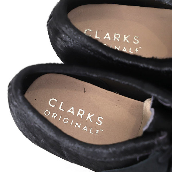 CLARKS クラークス Wallabee Hair On ワラビー ヘアーオン レザー モカシンシューズ 26174031