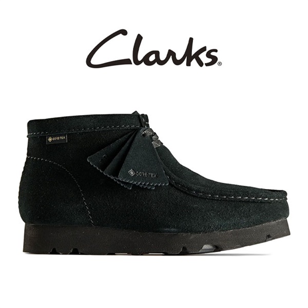 Clarks クラークス ワラビー ブーツ モカシン ブラック スウェード