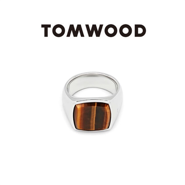 トムウッドクッションリングTOM WOOD 新品 Cushion Tiger Eye 50 リング