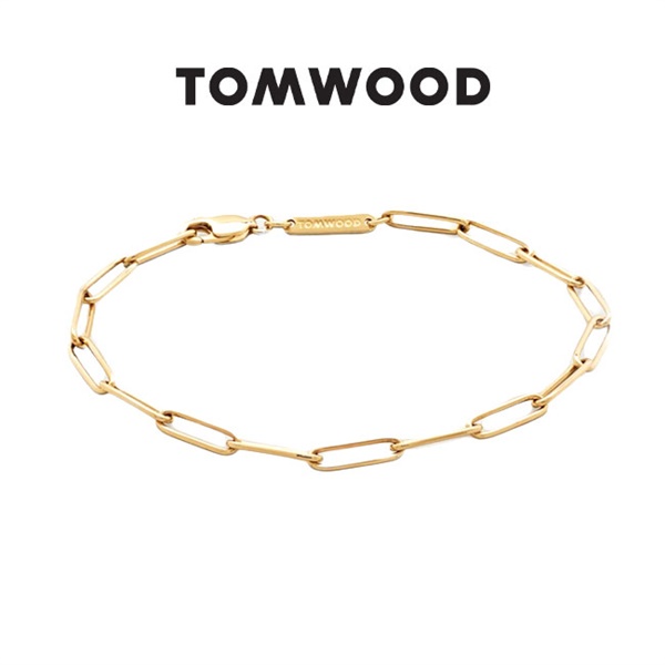 TOMWOOD トムウッド Box Bracelet 9Kゴールド チェーンブレスレット ...