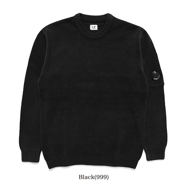 シーピーカンパニー ニット　ブラック　46サイズ C.P. Company シーピーカンパニー コットンシェニール ニットセーター