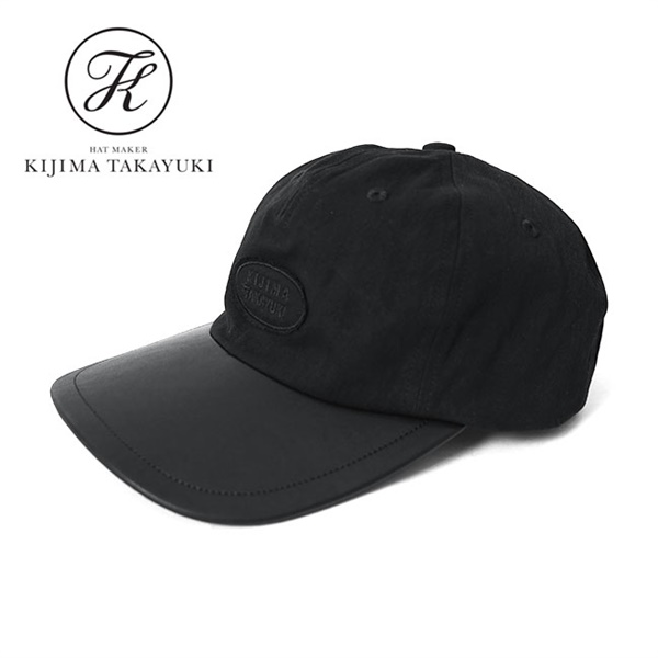 KIJIMA TAKAYUKI キジマタカユキ コットン×レザー ロゴパッチ
