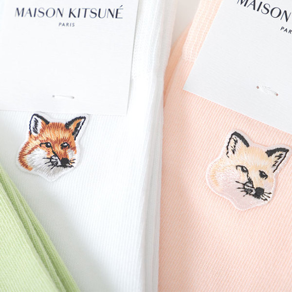 Maison Kitsune メゾンキツネ トーナル フォックスヘッドパッチ ロゴ