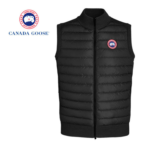 CANADA GOOSE カナダグース Hybridge Knit Vest ニット×ライトダウン スタンドカラー キルトベスト 6829M