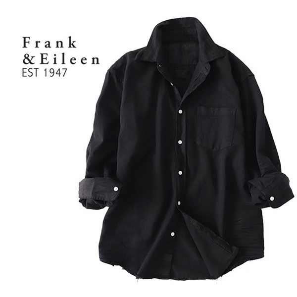 Frank and Eileen 黒シャツメンズ