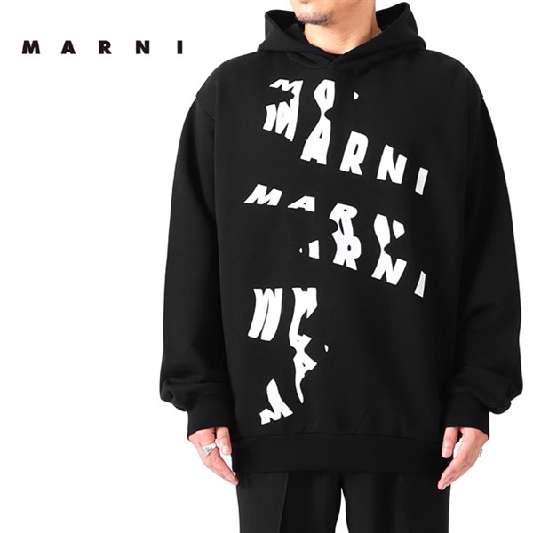 MARNI マルニ オーバーサイズ ロゴグラフィック スウェットパーカー FUMU0067P5