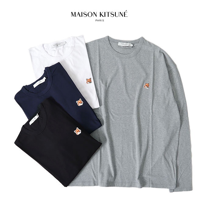 Maison Kitsune メゾンキツネ フォックスヘッドロゴ ロンT