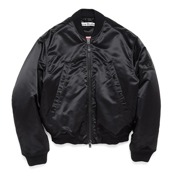 Acne studios ボンバージャケット Acne Studios - ボンバージャケット ロゴグラム - ブラック