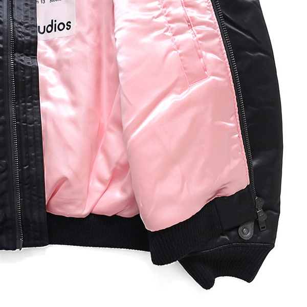 acne studios ショートボンバージャケット　ピンク 中古・古着通販】ACNE STUDIOS (アクネ ストゥディオス) ロゴボンバー