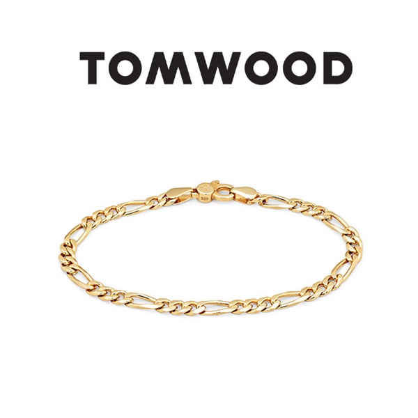 TOMWOOD gEbh 9K Figaro Bracelet Thick Gold S[h `F[uXbg