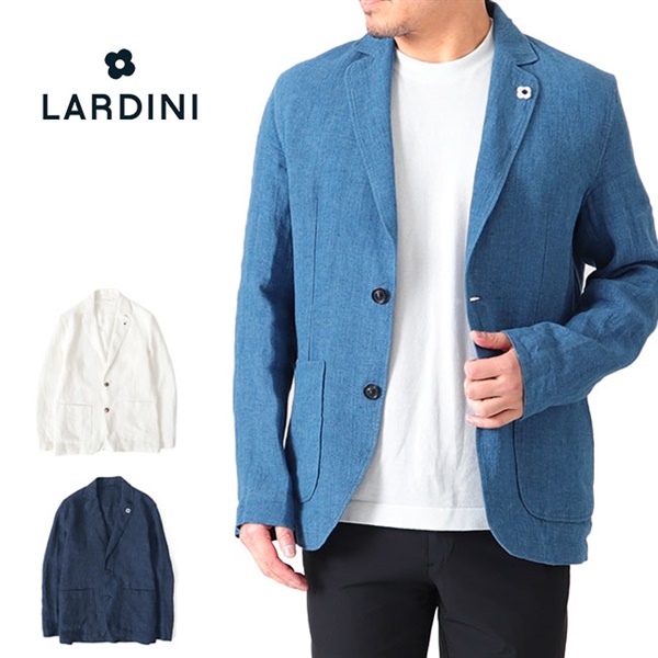 LARDINI ラルディーニ リネン 2B テーラード シャツジャケット 3116-AAMAJ425