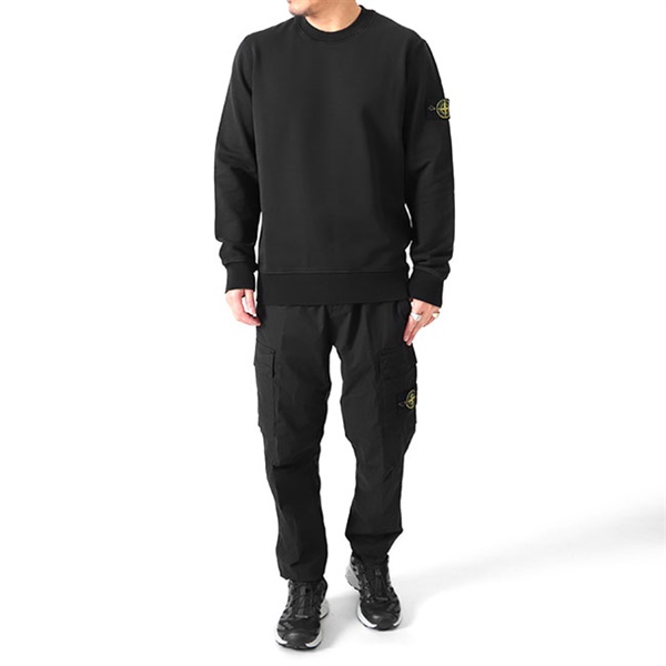 袖丈59cmstone islandクルーネックスエット(ネイビー)