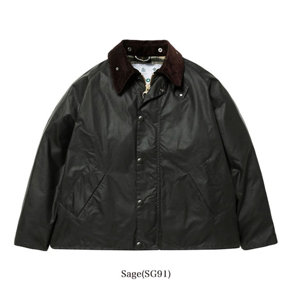 新春初売り Barbour transport オイルドジャケットセージ 4242 - ブルゾン