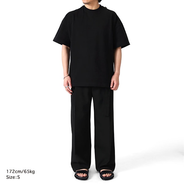 ジルサンダー プリント ロゴ コットンジャージー Tシャツ