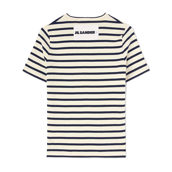 JIL SANDER (ジルサンダー) ボーダー柄 クルーネック 半袖 T