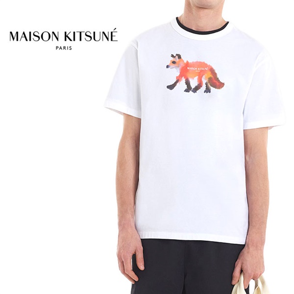 Maison Kitsune × Rop Van Mierlo メゾンキツネ ロプヴァンミエルロ コラボ フォックスロゴ Tシャツ KM00105KJ0008