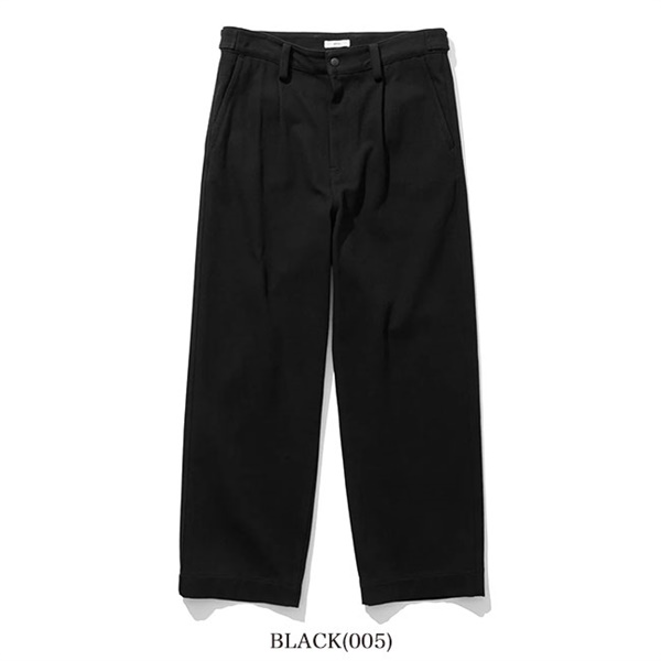 ATON エイトン コットンツイル タックワイドパンツ PRAGLM0104 ATON