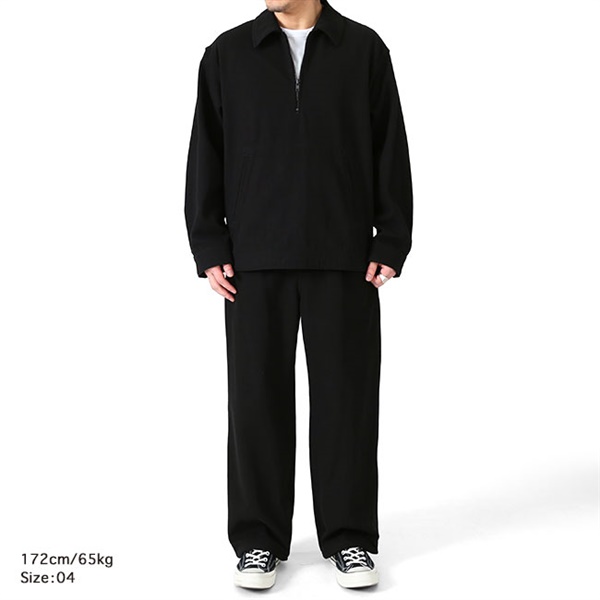 ATON エイトン コットンツイル タックワイドパンツ PRAGLM0104 ATON