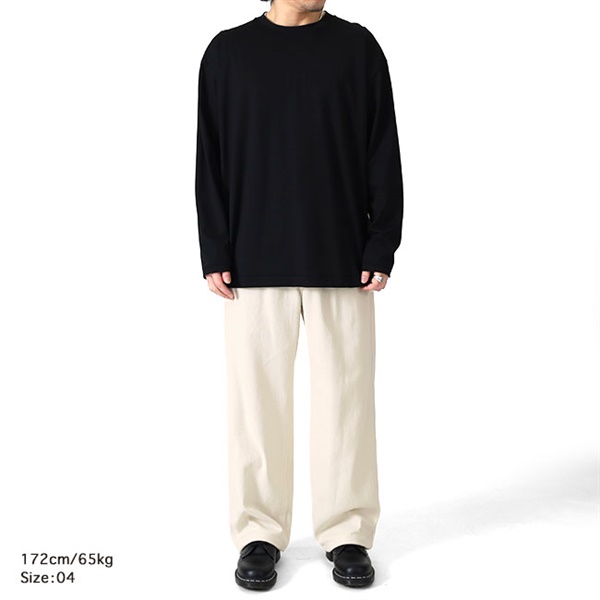 ATON エイトン コットンツイル タックワイドパンツ PRAGLM0104 ATON