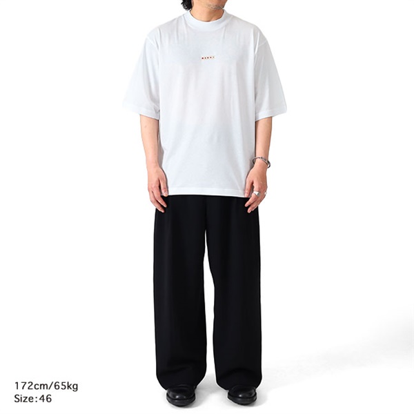 MARNI マルニ オーガニックコットン ロゴTシャツ HUMU0223X6