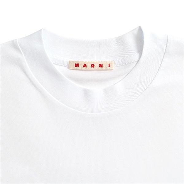 MARNI マルニ オーガニックコットン ロゴTシャツ HUMU0223X6