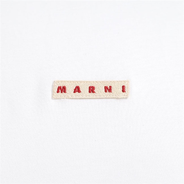 MARNI マルニ オーガニックコットン ロゴTシャツ HUMU0223X6 UTCZ57
