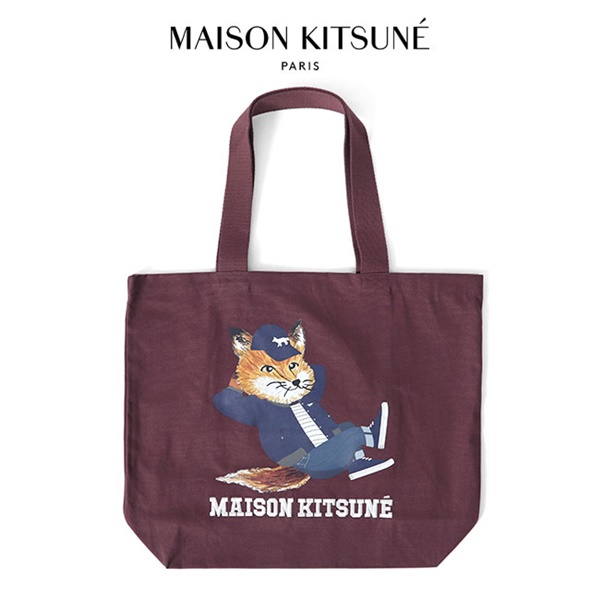 Maison Kitsune メゾンキツネ チラックスフォックス キャンバス トートバッグ JU05002WW0008
