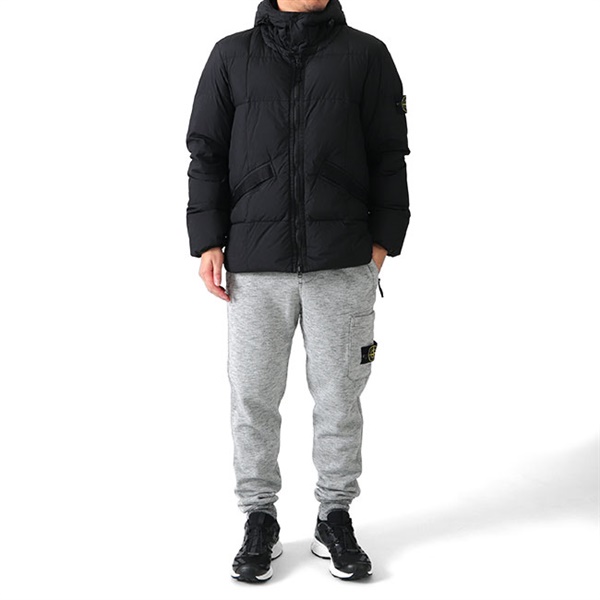 Stone Island ストーンアイランド ロゴパッチ ガーメントダイ フード付き ナイロン ダウンジャケット Stone Island ストーンアイランド Add 宮崎