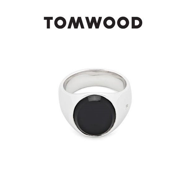 TOMWOOD トムウッド Oval Polished Black Onyx オーバル ポリッシュ ...