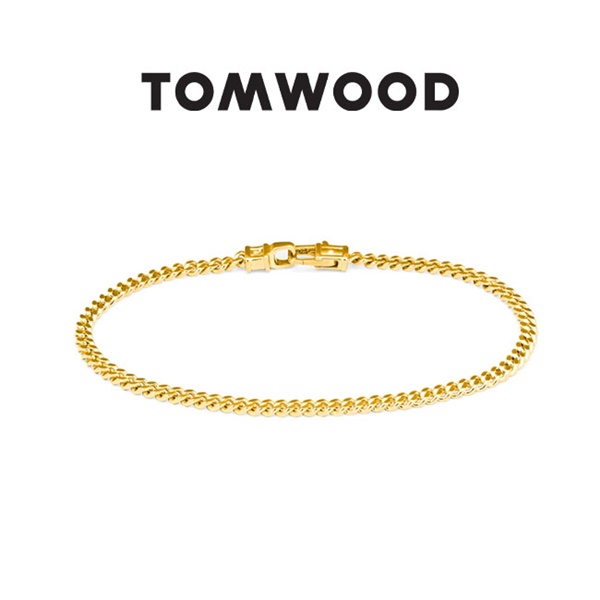 TOMWOOD トムウッド Curb Bracelet M Gold ゴールド チェーンブレスレット 100258 金
