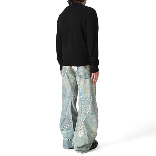 Acne Studios アクネストゥディオズ ヤクウール Faceロゴ クルーネック
