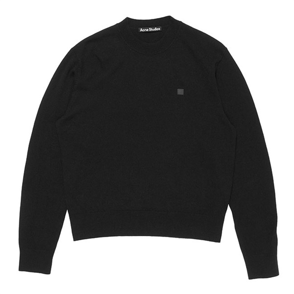 Acne Studios アクネストゥディオズ ヤクウール Faceロゴ クルーネック