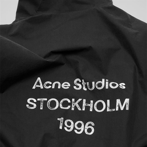 Acne Studios black ロゴスタンプ フーディ L Acne Studios - ロゴフーディ - ブラック