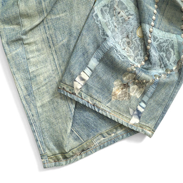 Acne Studios トロンプルイユデニム Acne Studios (アクネストゥディオズ) トロンプルイユ プリント デニム