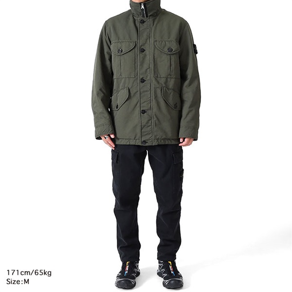 Stone Island ストーンアイランド David-TC ガーメントダイ M-65 スタンドカラー ミリタリージャケット 811541749