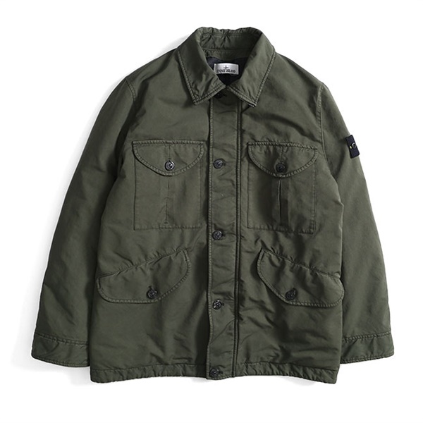 Stone Island ストーンアイランド David-TC ガーメントダイ M-65 スタンドカラー ミリタリージャケット 811541749