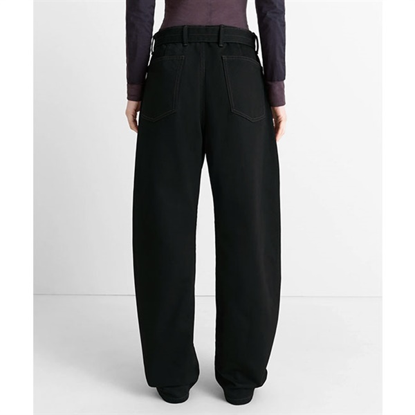 LEMAIRE ルメール ブラックデニム ツイスト ベルテッドパンツ PA326