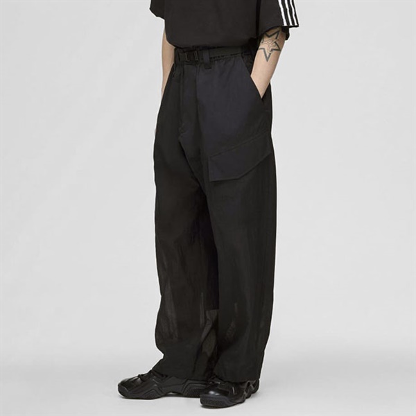 Y-3 ワイスリー バックル付きベルト ストレート カーゴパンツ KD3976 Y