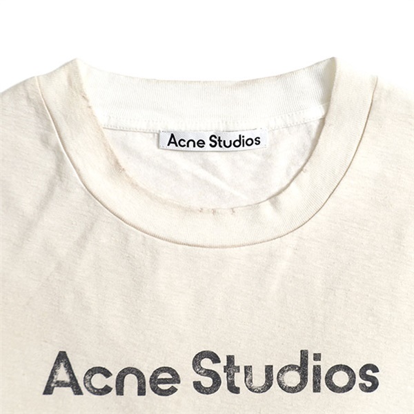 Acne Studios アクネ ストゥディオズ スタンプロゴ ダメージT
