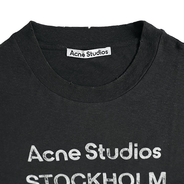 Acne Studios アクネ ストゥディオズ スタンプロゴ ダメージT