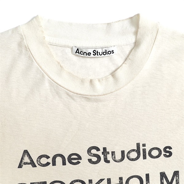 Acne Studios アクネ ストゥディオズ スタンプロゴ ダメージT