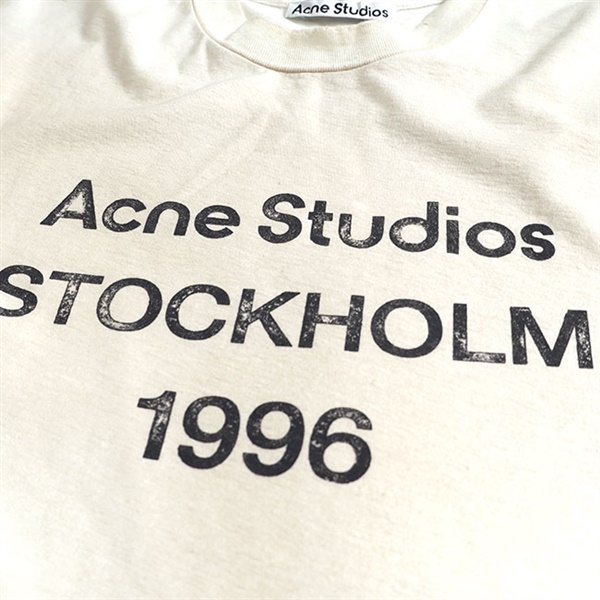 Acne Studios アクネ ストゥディオズ スタンプロゴ ダメージT