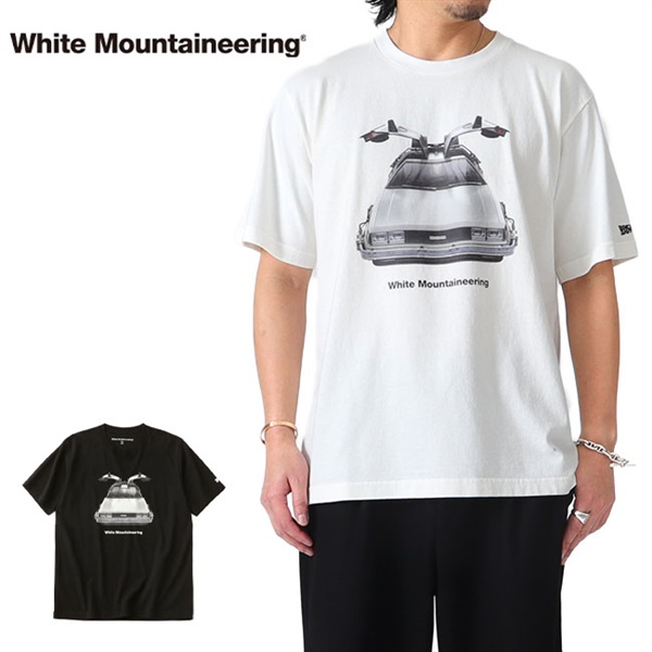 White Mountaineering × BACK TO THE FUTURE ホワイトマウンテニアリング バックトゥザフューチャー デロリアン  Tシャツ WM2471523