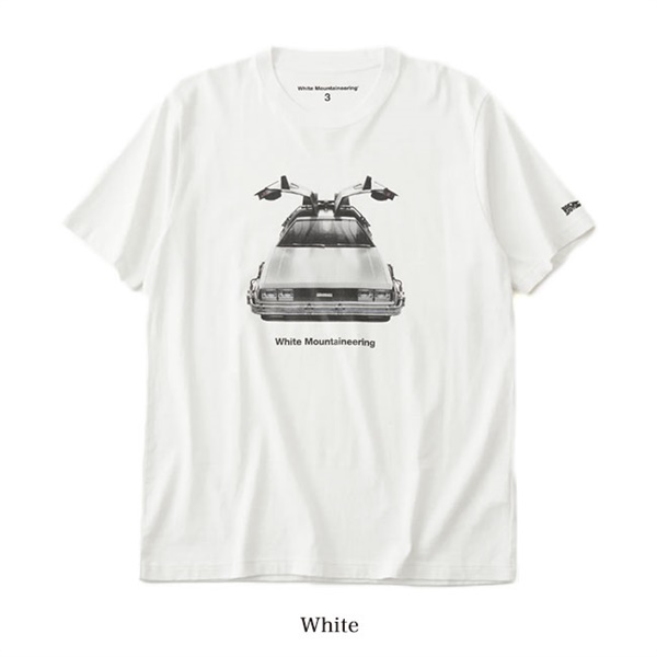 White Mountaineering × BACK TO THE FUTURE ホワイトマウンテニアリング バックトゥザフューチャー デロリアン  Tシャツ WM2471523