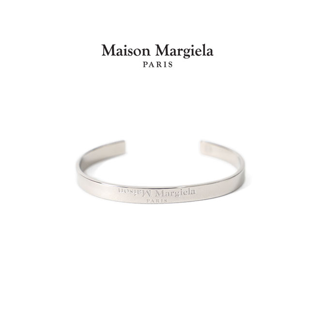Maison Margiela メゾンマルジェラ シルバー ロゴ バングル SM1UY0023 S12698