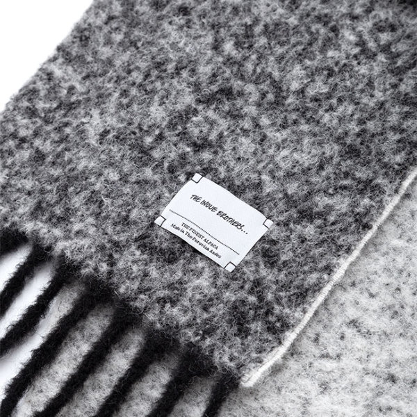 イノウエブラザーズ アルパカマフラー グレー 美品 THE INOUE BROTHERS